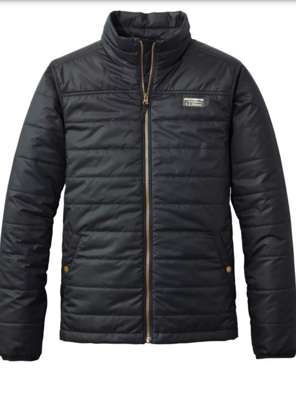 L.L. Bean Mountain Classic Black Puffer Jacket, Lightweight, Layer, Quilted